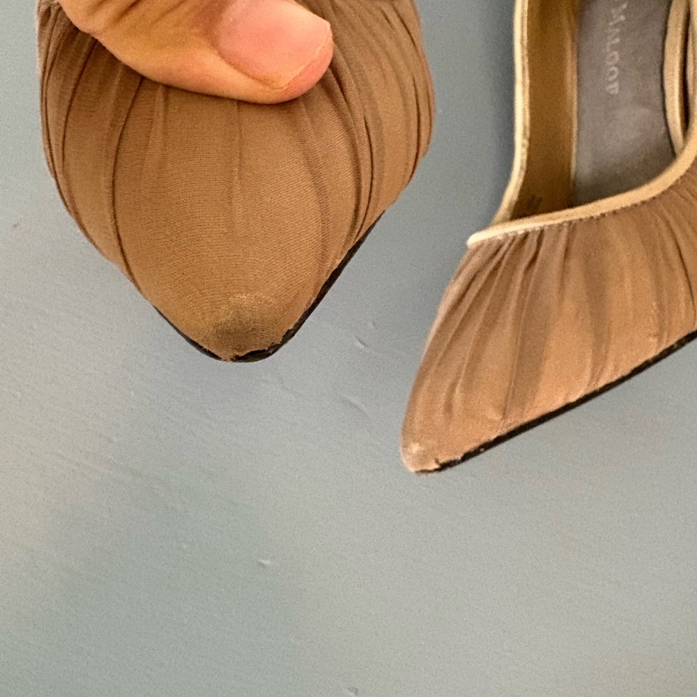 Adrienne Maloof Tan Pointed Toe Heels - Picture 5 of 13